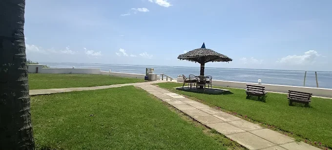 Beach-front lawn