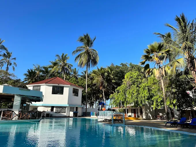 Pool among the palms