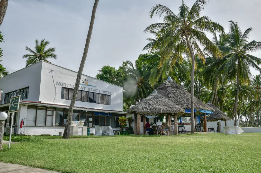 Reception building and lawns