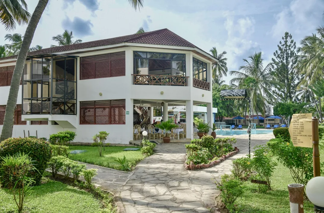 Guest wing and gardens