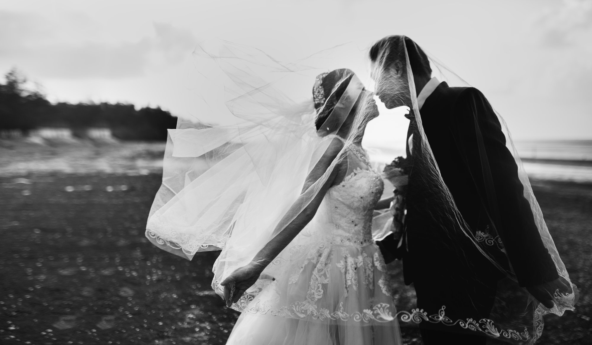 A beach wedding